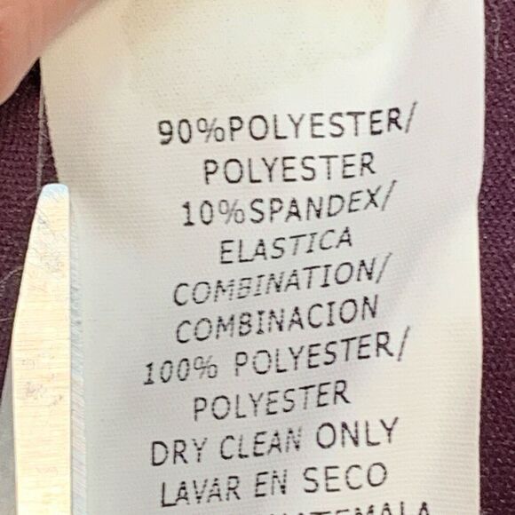 Vintage 90s Maxi Dress Burgundy Velvet Gown Criss-Cross Open Back Column Prom - Picture 11 of 14